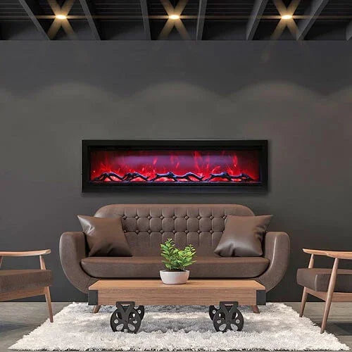 Amantii Remii 65 inch WM-SLIM-65 Smart Indoor Extra Slim Wall Mount Electric Fireplace