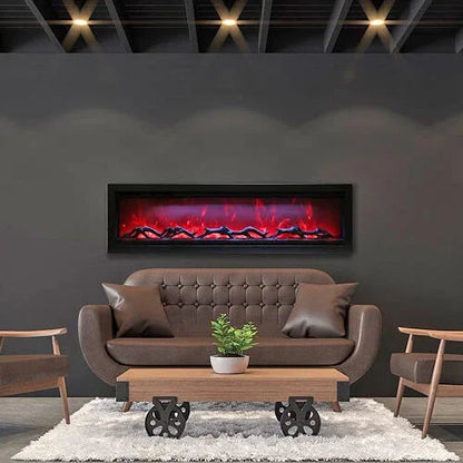 Amantii Remii 65 inch WM-SLIM-65 Smart Indoor Extra Slim Wall Mount Electric Fireplace