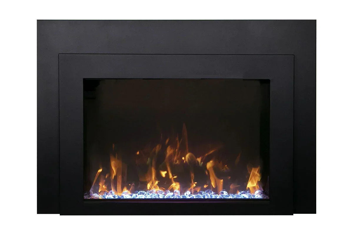 Amantii Traditional Bespoke 30-Inch Built-In Indoor/Outdoor Smart Electric Firebox Insert