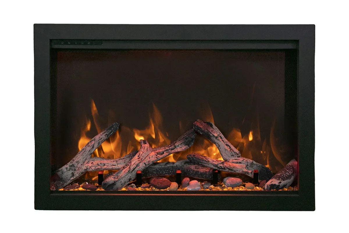 Amantii Traditional Bespoke 30-Inch Built-In Indoor/Outdoor Smart Electric Firebox Insert