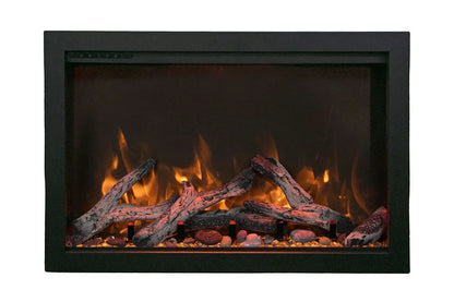 Amantii Traditional Bespoke 30-Inch Built-In Indoor/Outdoor Smart Electric Firebox Insert
