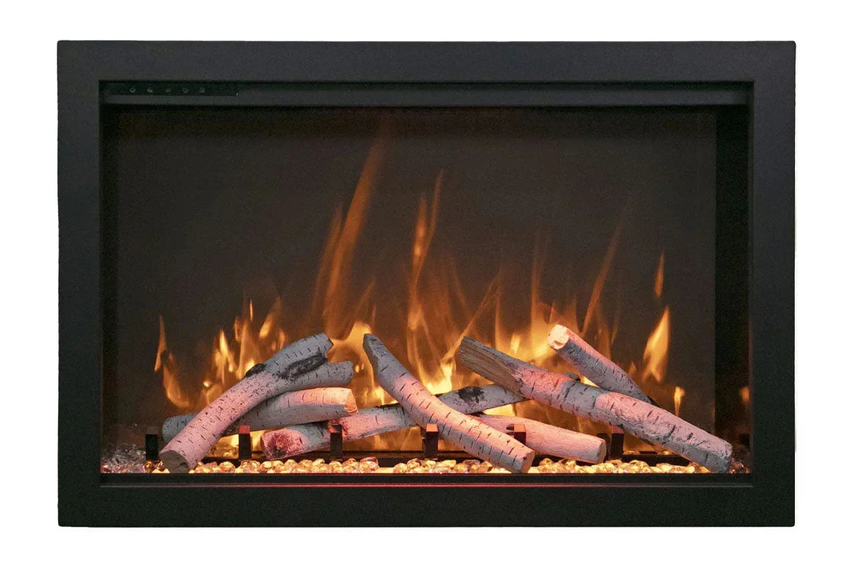 Amantii Traditional Bespoke 30-Inch Built-In Indoor/Outdoor Smart Electric Firebox Insert