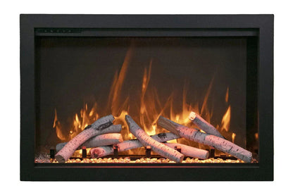 Amantii Traditional Bespoke 30-Inch Built-In Indoor/Outdoor Smart Electric Firebox Insert