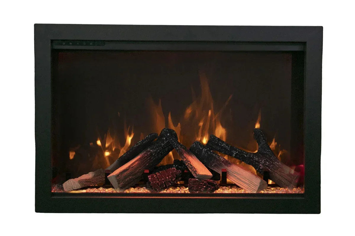 Amantii Traditional Bespoke 30-Inch Built-In Indoor/Outdoor Smart Electric Firebox Insert