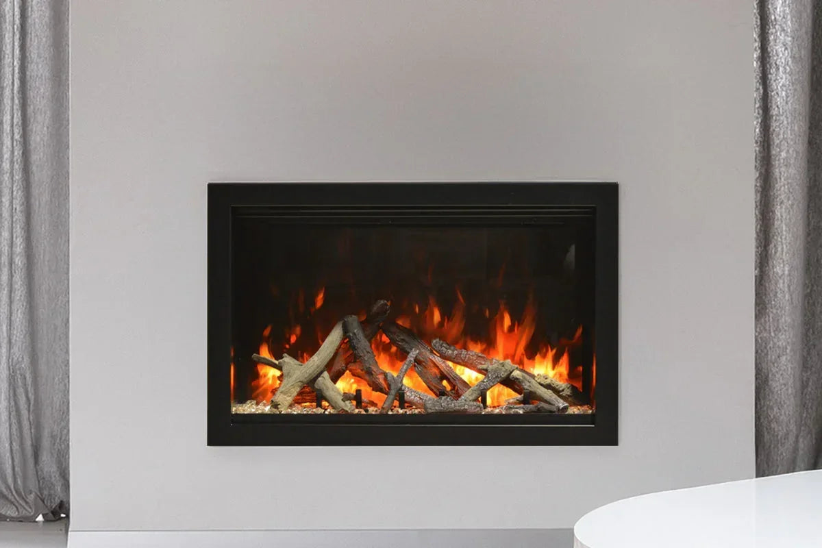 Amantii Traditional Lumina 26-Inch Built-In Indoor/Outdoor Smart Electric Firebox Insert