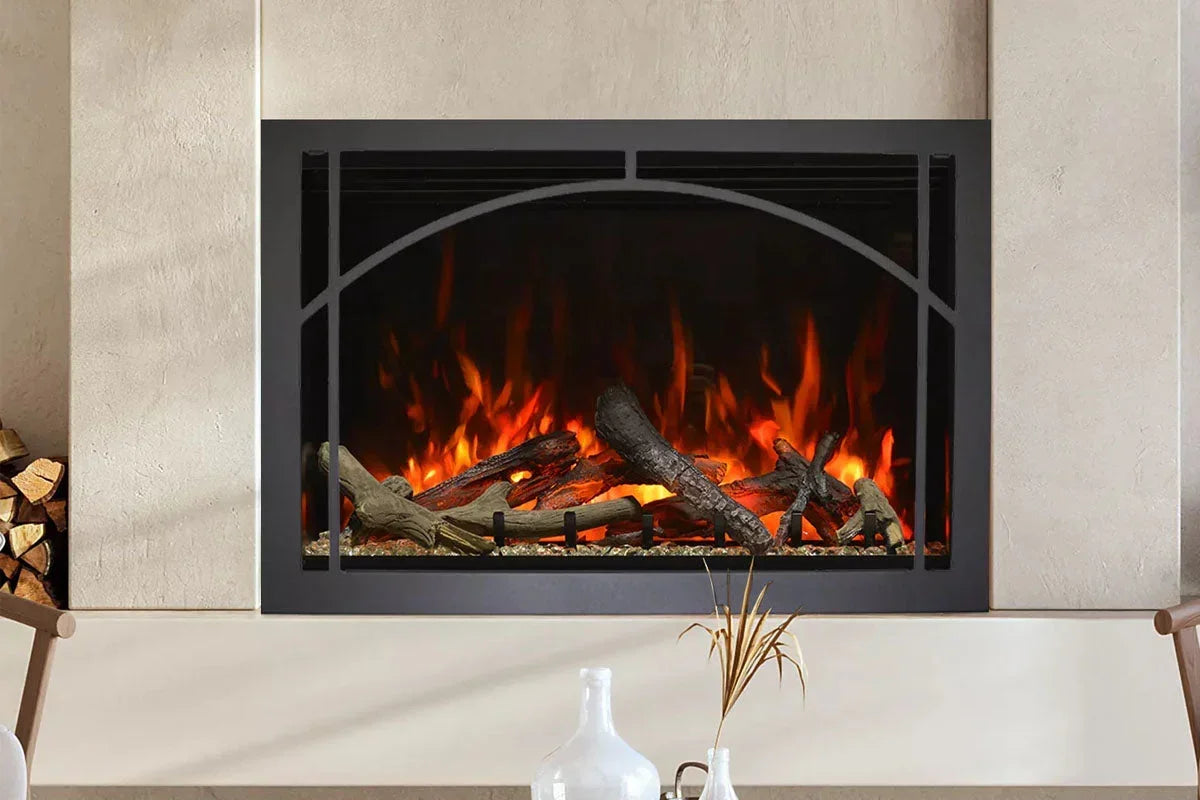Amantii Traditional Lumina 33-Inch Built-In Indoor/Outdoor Smart Electric Firebox Insert