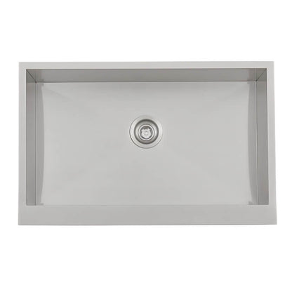 RCS 32-Inch Outdoor Farm House Stainless Steel Sink With Hold and Cold Faucet - RSNK3A