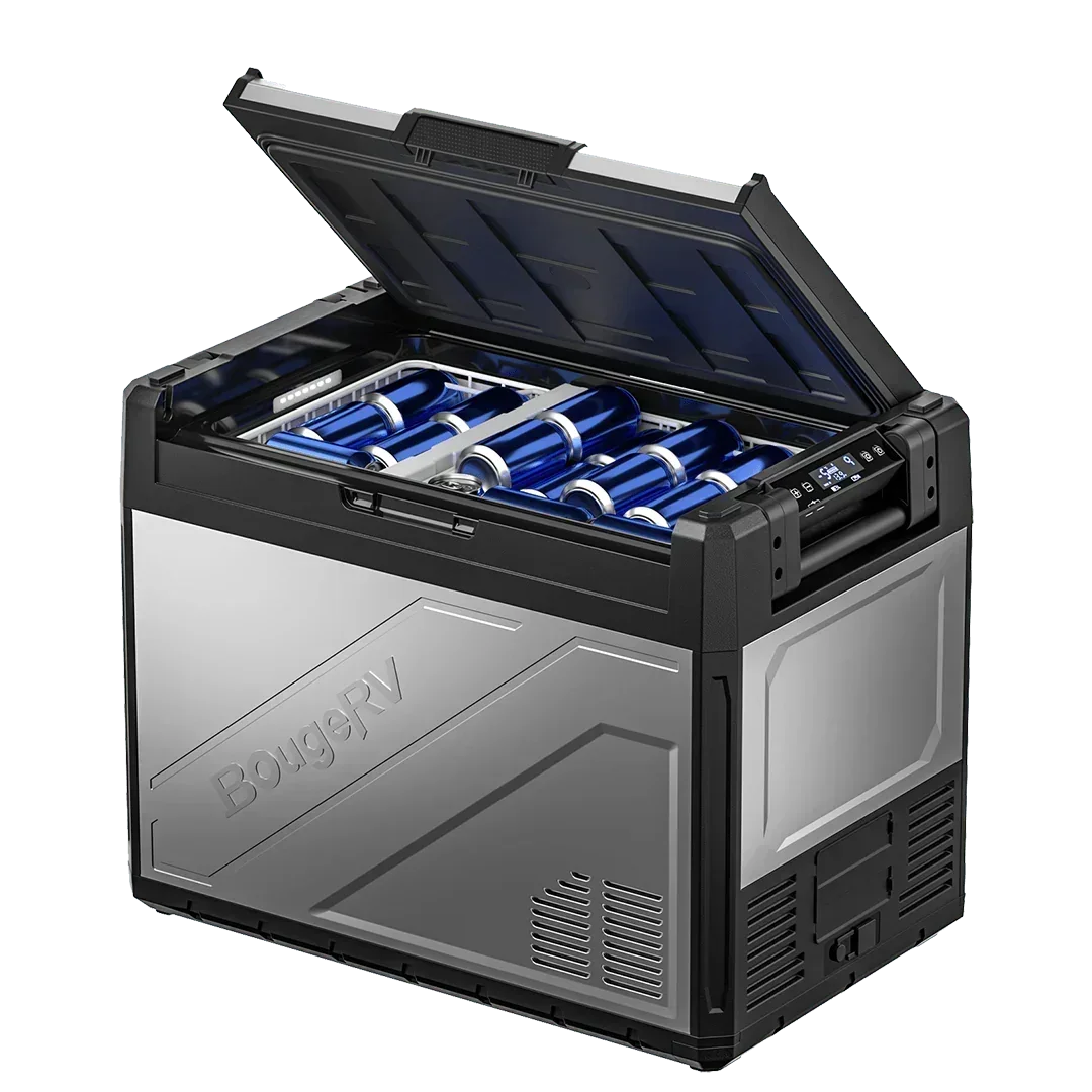 BougeRV Rocky 55QT Dual Zone 12V Portable Fridge