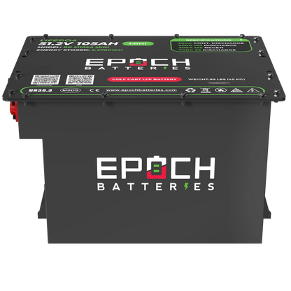 Epoch Batteries 48V 105Ah MINI - Lithium (LiFePO4) Golf Cart Battery - Complete Kit