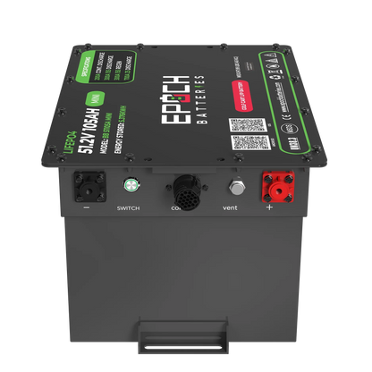 Epoch Batteries 48V 105Ah MINI - Lithium (LiFePO4) Golf Cart Battery - Complete Kit