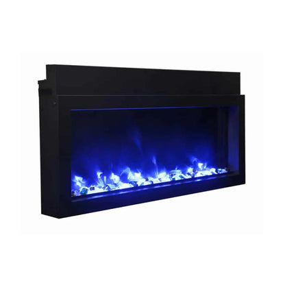 Amantii Panorama Extra Slim 40 Inch Smart Indoor or Outdoor Linear Electric Fireplace