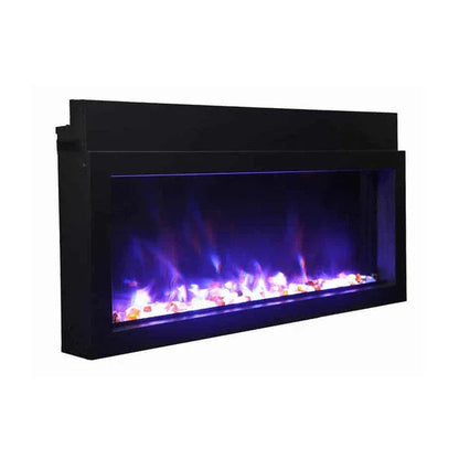 Amantii Panorama Extra Slim 60 Inch Smart Indoor or Outdoor Linear Electric Fireplace