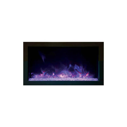 Amantii Panorama Extra Slim 30 Inch Smart Indoor or Outdoor Linear Electric Fireplace