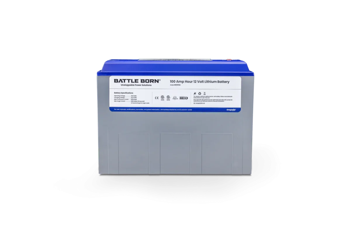 Battle Born 100Ah 12V LiFePO4 Heated Battery Kit