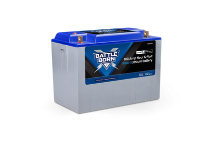 Battle Born 100Ah 12V Smart Heated LiFePO4 Deep Cycle Battery Kit