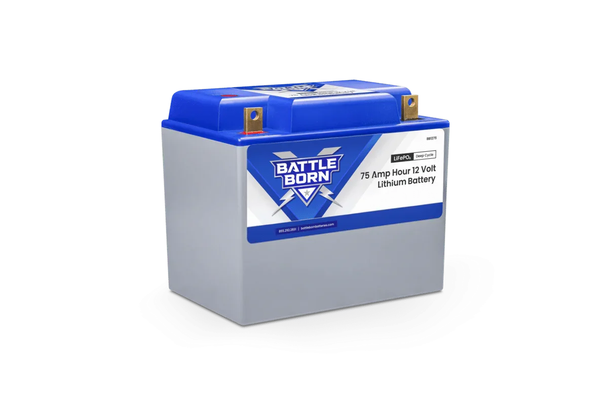 Battle Born 75Ah 12V Group 24 LiFePO4 Deep Cycle Battery