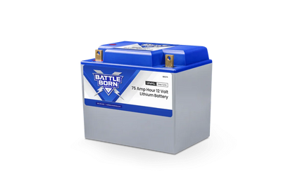 Battle Born 75Ah 12V Group 24 LiFePO4 Deep Cycle Battery