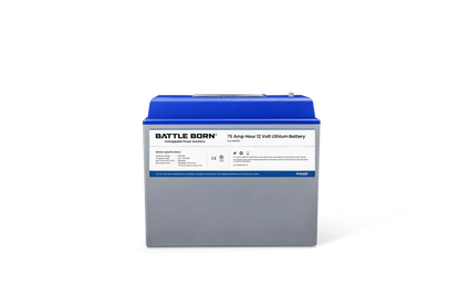 Battle Born 75Ah 12V Group 24 LiFePO4 Heated Battery Kit