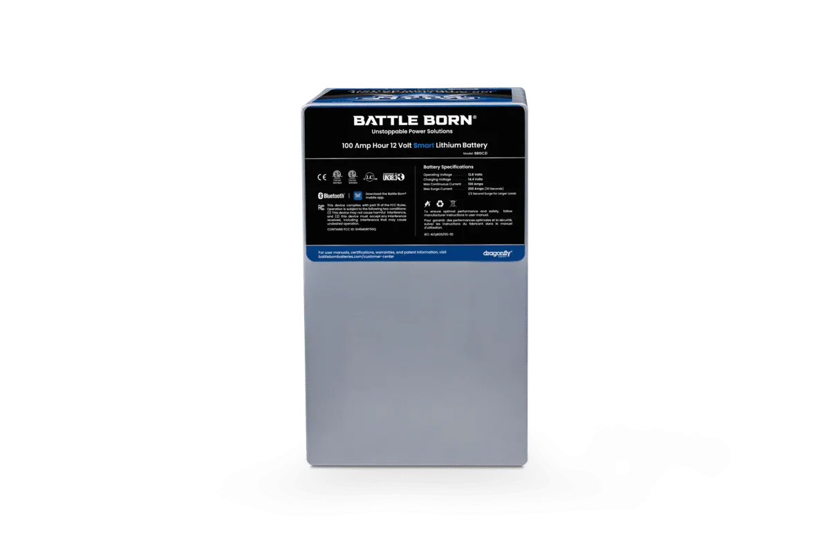 Battle Born 100Ah 12V GC2 Smart LiFePO4 Deep Cycle Battery