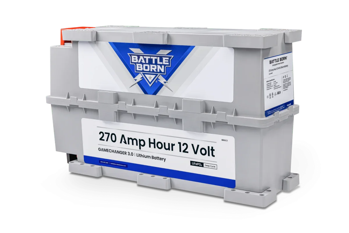 Battle Born 270Ah 12V LiFePO4 Deep Cycle GC3 Battery