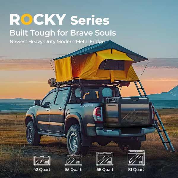 BougeRV ROVER2000 Semi-Solid Portable Power Station with ROCKY Metal Fridge