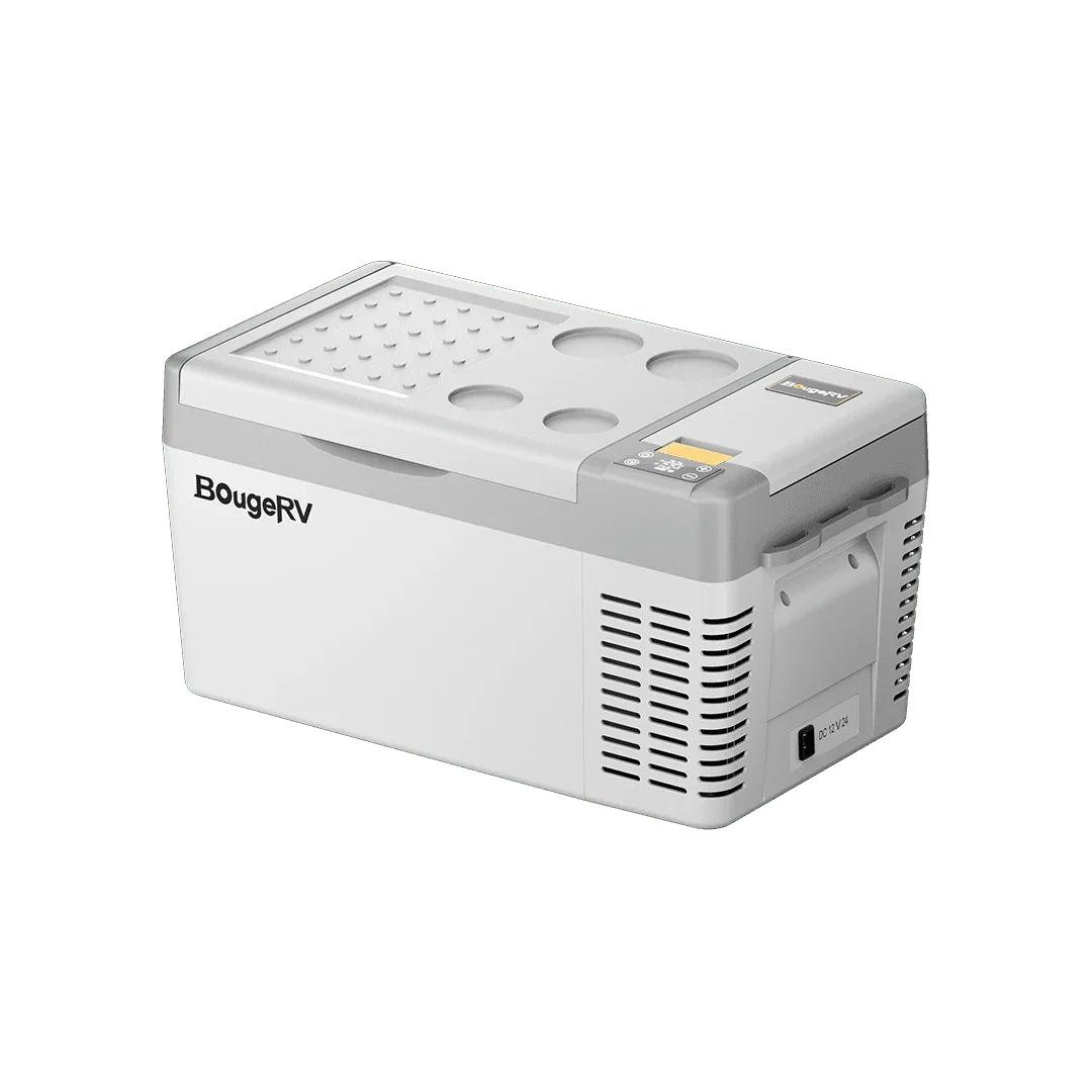 BougeRV CRPRO20 21 Quart 12V Portable Car Fridge Freezer White