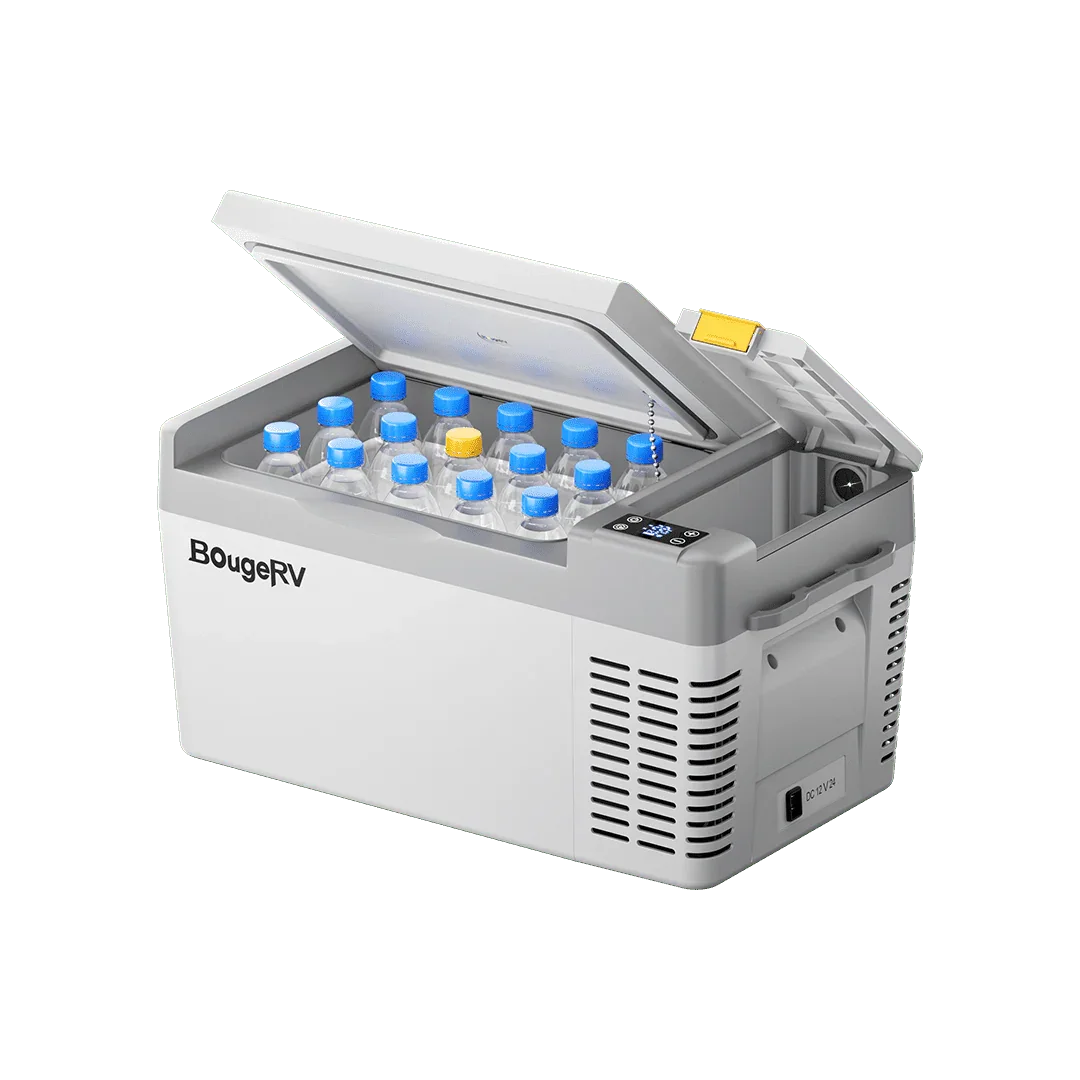 BougeRV CRPRO20 21 Quart 12V Portable Car Fridge Freezer White