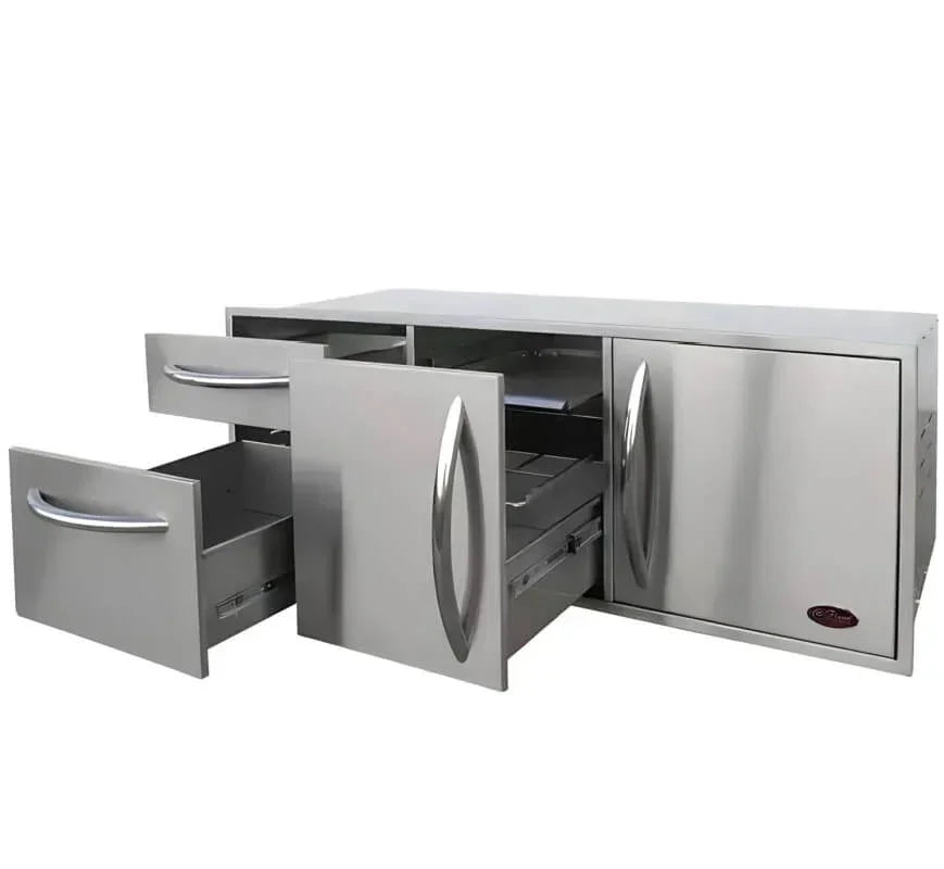 Cal Flame 52 Inch Door & Drawers Complete Utility Storage Set - BBQ07909
