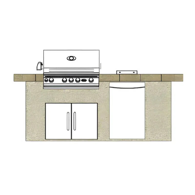 Cal Flame Atlantic Q 8 Ft. BBQ Grill Island - BBK801