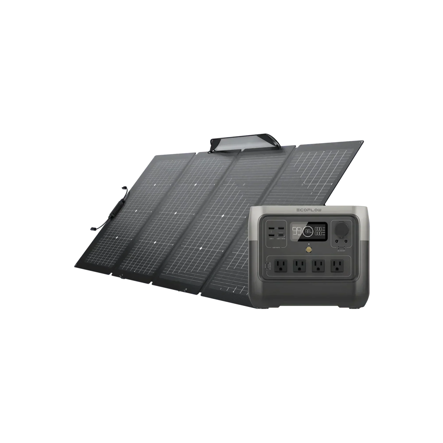 EcoFlow RIVER 2 Pro + 1*220W Portable Solar Panel
