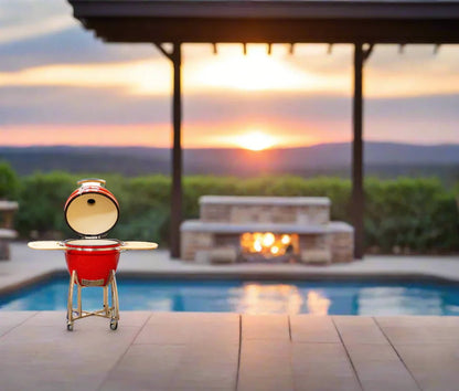 ComfortBilt COALS 23" Kamado Charcoal Ceramic Grill – Red
