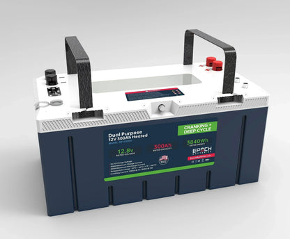 Epoch Batteries 12V 300Ah Pro Series - LiFePO4 Cranking & Deep Cycle Lithium Battery (Dual Purpose)