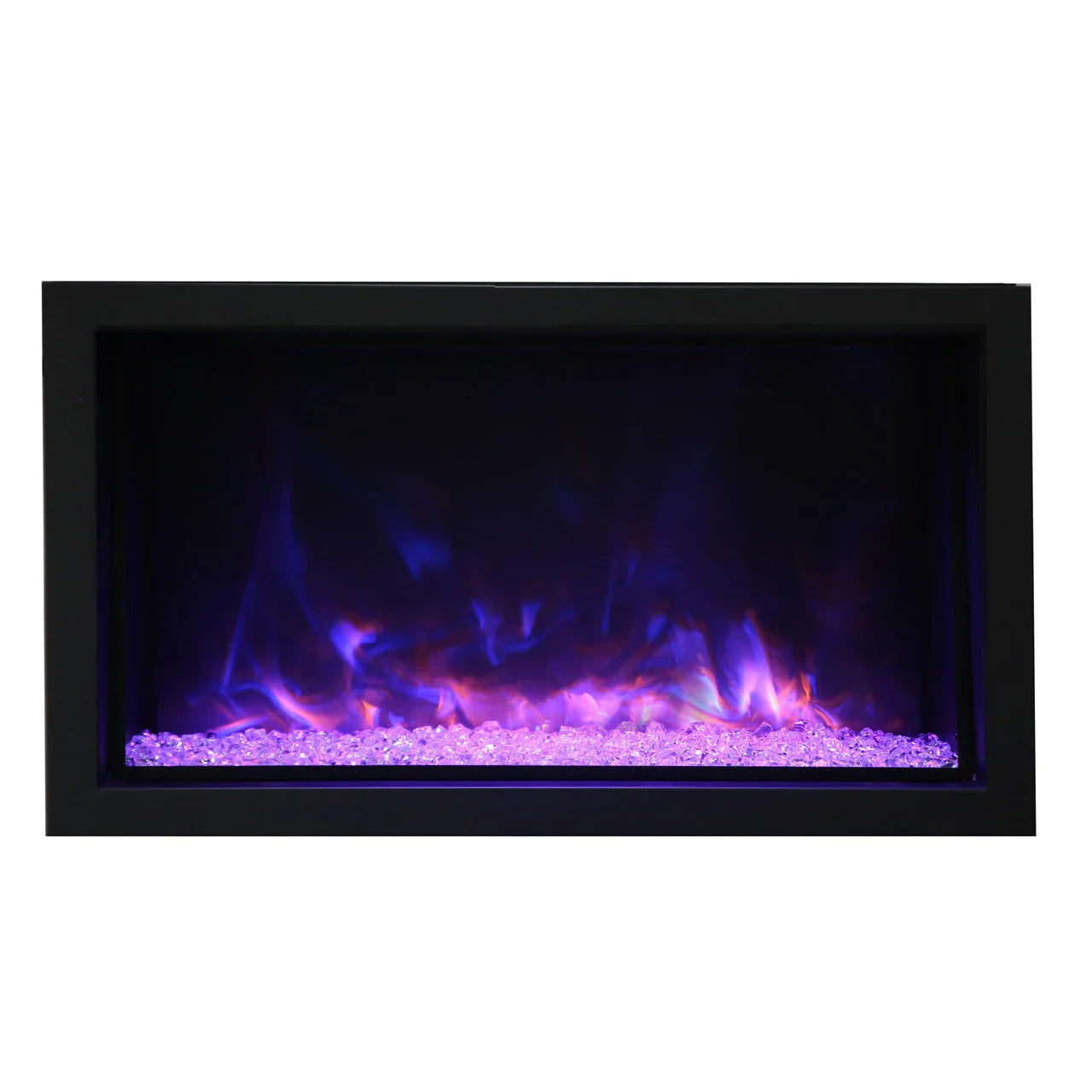 Amantii Tru-View XL XT 40 Inch Indoor Outdoor 3 Sided Electric Fireplace