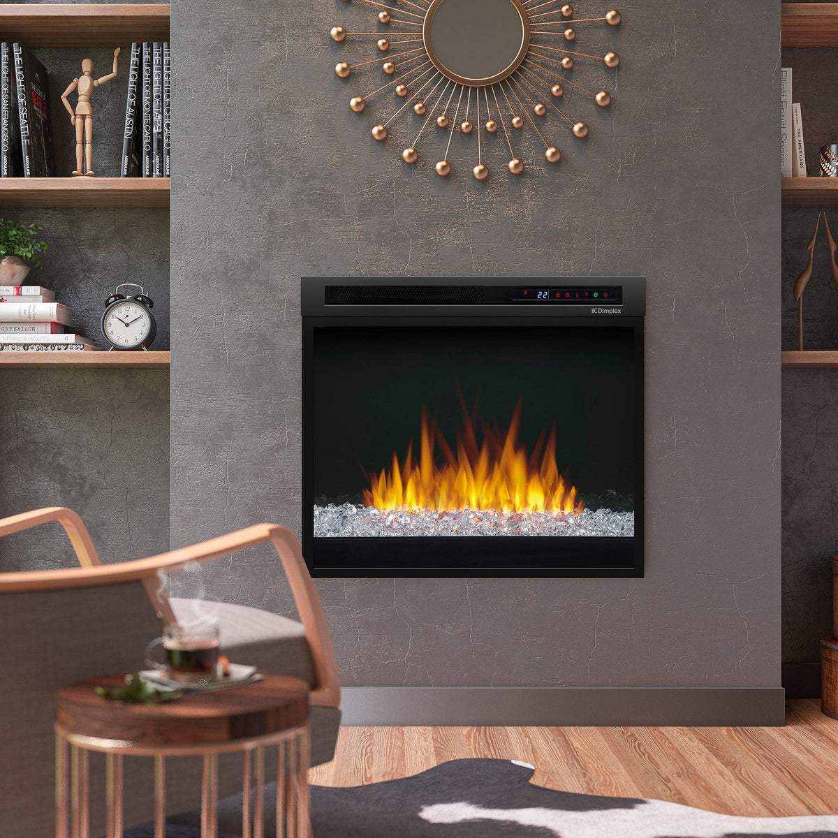 Dimplex Nova 28" Plug-in Electric Firebox With Acrylic Crystals Ember Bed