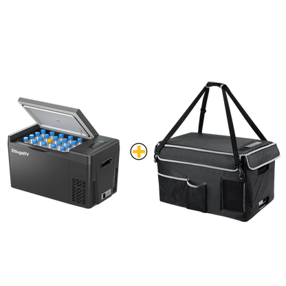 BougeRV 12V 23 Quart Portable Fridge Black For Travel