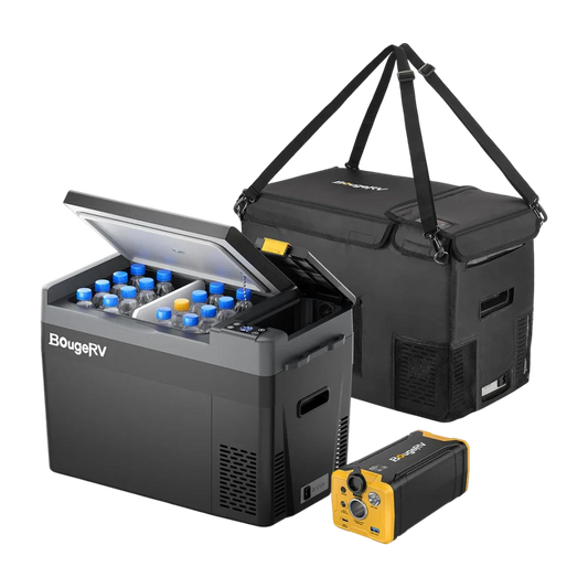 BougeRV CRPRO30 30 Quart 12V Portable Car Fridge Kit