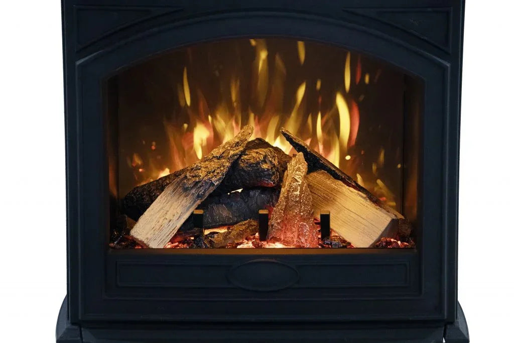 Cast Iron High Output Series E-50HO, E-70HO Freestanding Electric Fireplace
