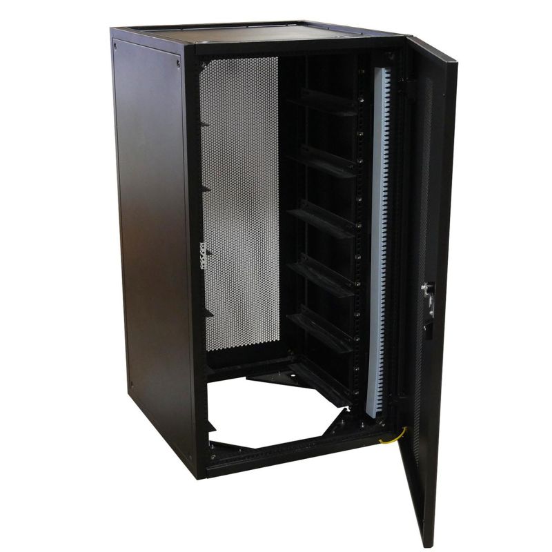EG4 Enclosed 6 Slot Battery Rack [Pre-Assembled] | Wheels Included | Bus Bar Covers | Welded (Grey)