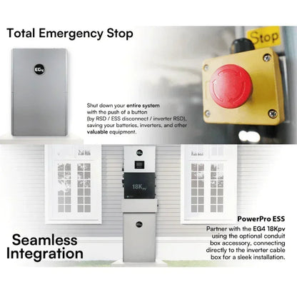 EG4 18K PowerPro ESS 14.3kWh - 28.6kWh Capacity | EG4-18Kpv & EG4-PowerPro WallMount Battery Bundle