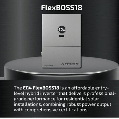 EG4 FlexBOSS18 13kW AC Hybrid Inverter | 48V Split Phase | 18kW PV Input
