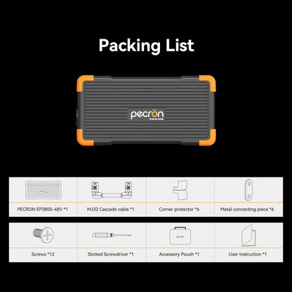 PECRON EP3800-48V Expansion Battery 3840Wh