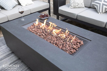 Elementi Andes Fire Table - Dark Gray