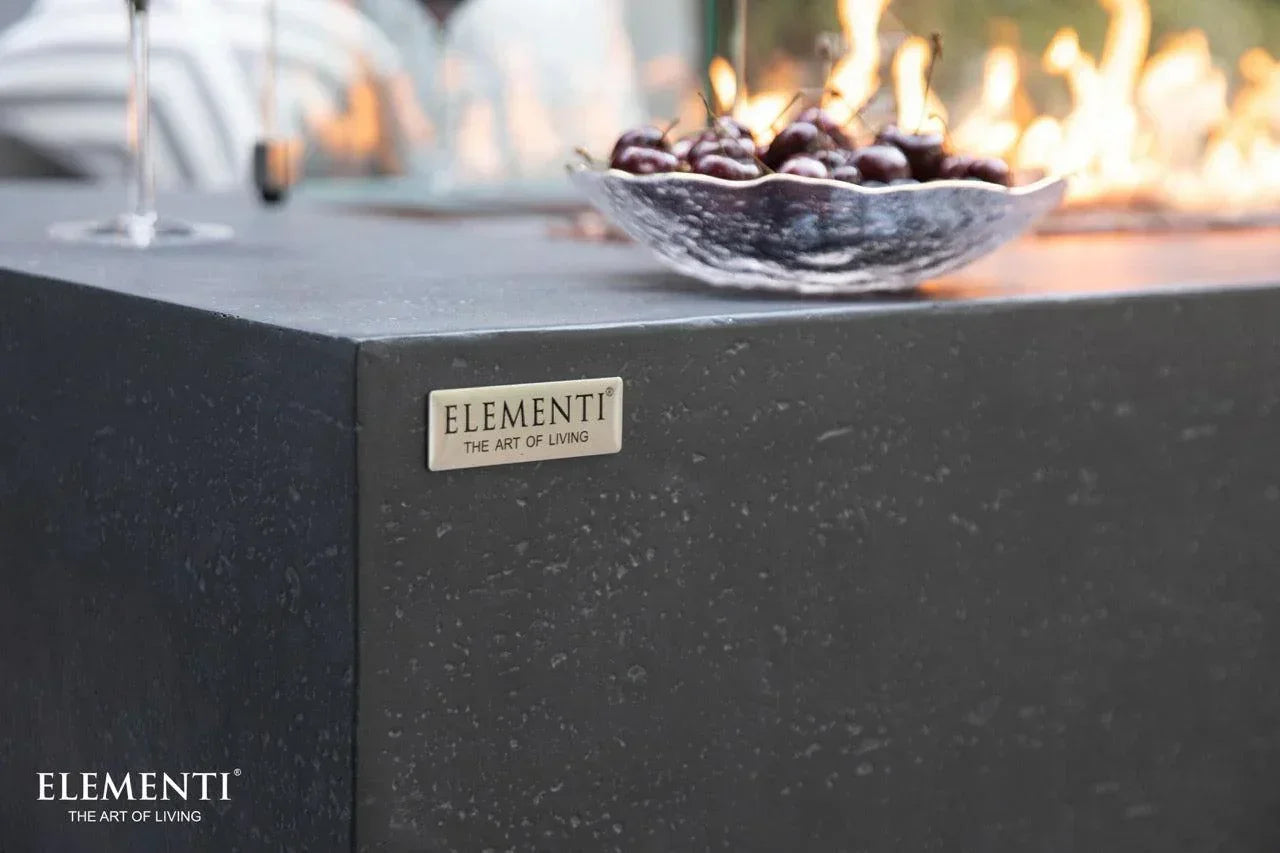 Elementi Andes Fire Table - Dark Gray