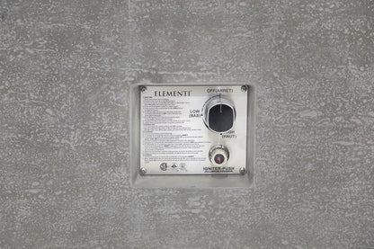 Elementi Andes Fire Table - Light Gray