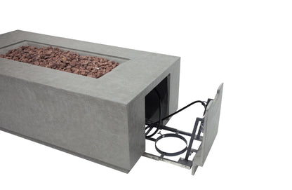 Elementi Andes Fire Table - Light Gray
