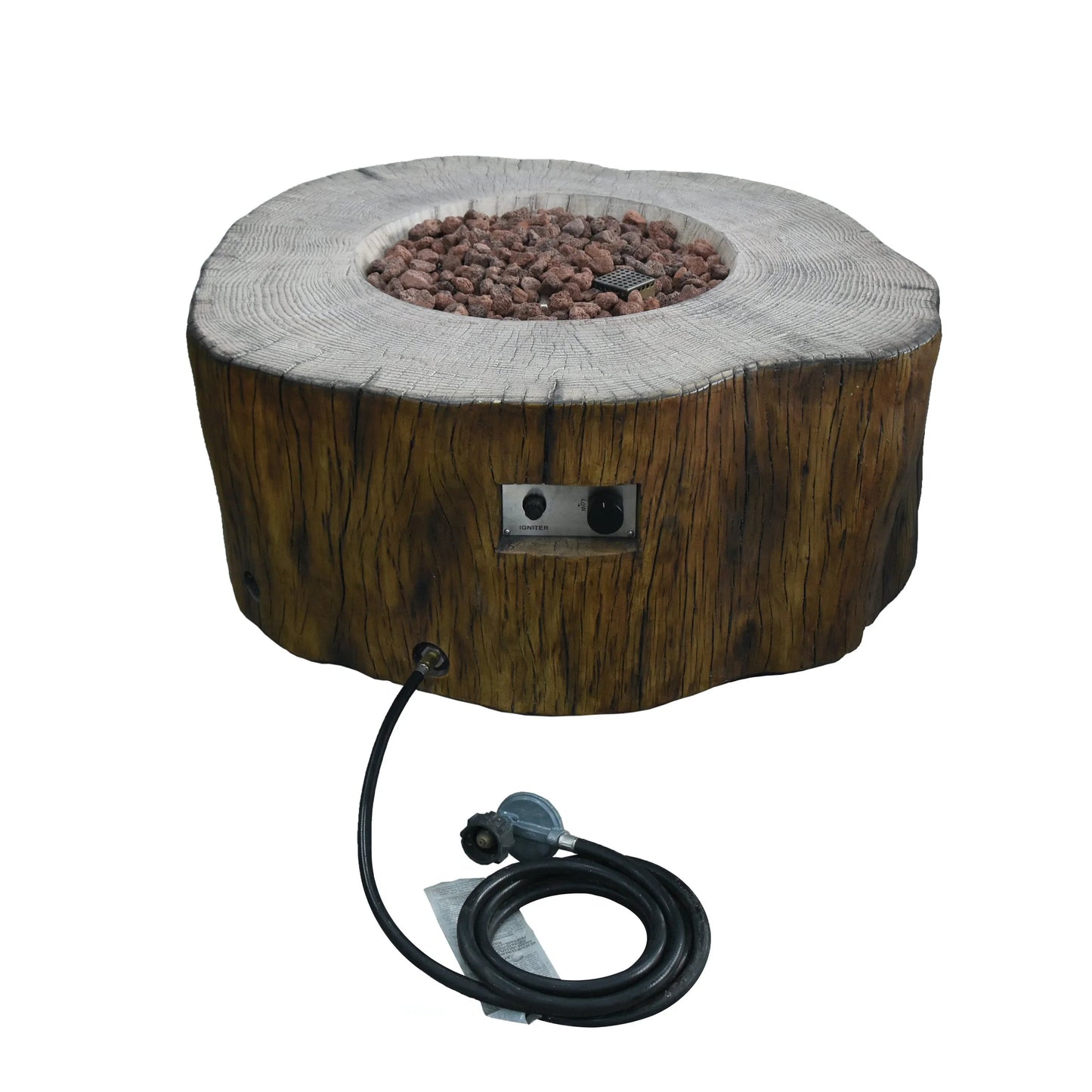 Elementi Manchester Fire Pit Table - Red Wood