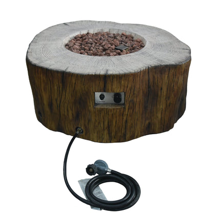 Elementi Manchester Fire Pit Table - Red Wood
