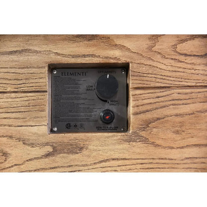 Elementi Rova 34" Redwood Concrete Propane Bar Table