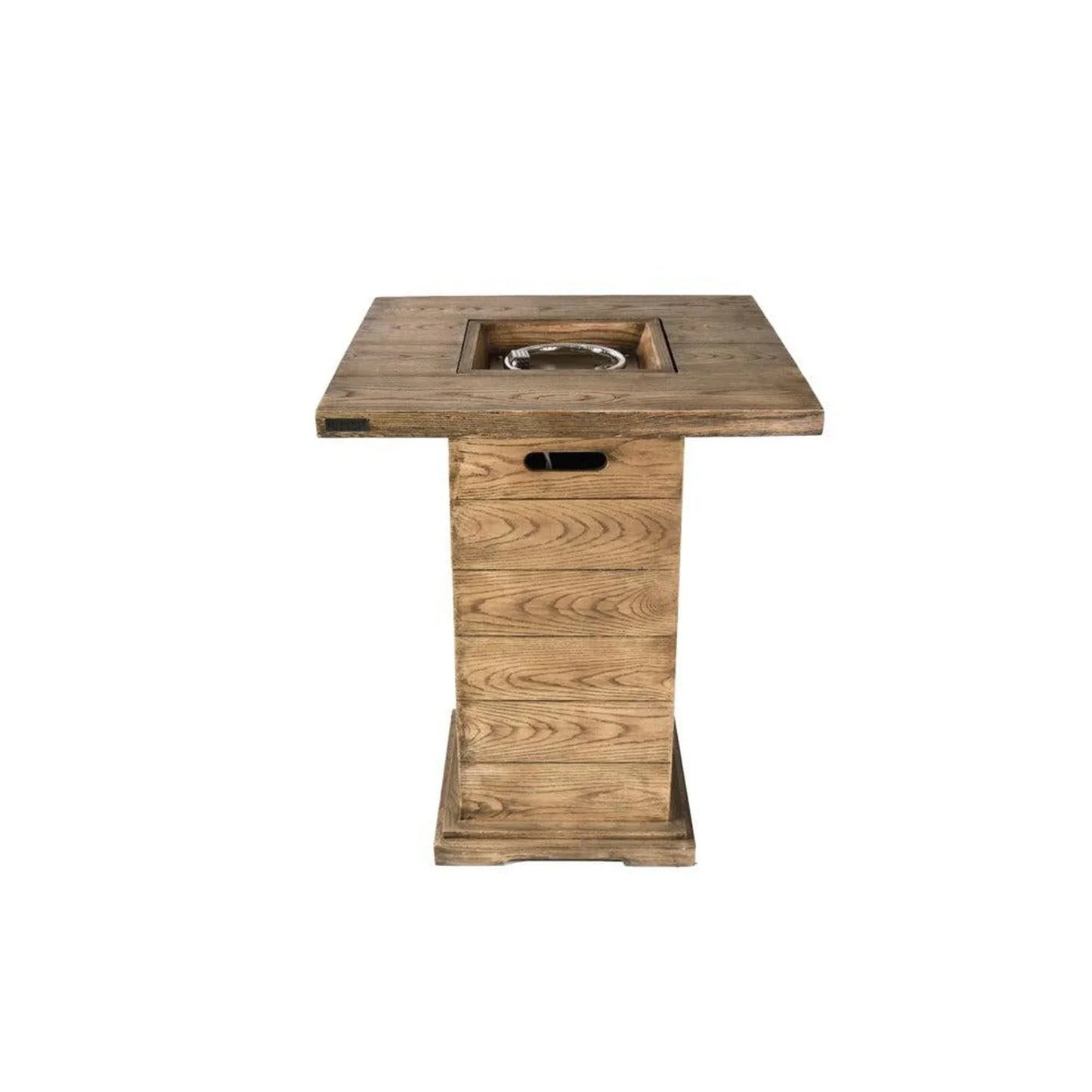 Elementi Rova 34" Redwood Concrete Propane Bar Table