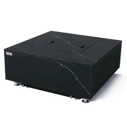 Elementi Plus Sofia 40" Marble Porcelain Fire Table - Bulgaria Black